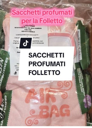 Sacchetti profumati air - sacchetti,