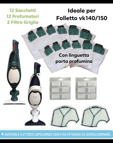 Sacchetti folletto 140 vk - sacchetti,