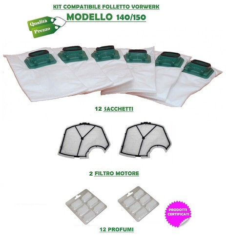 Folletto vk140 150 vorwerk - folletto, kit