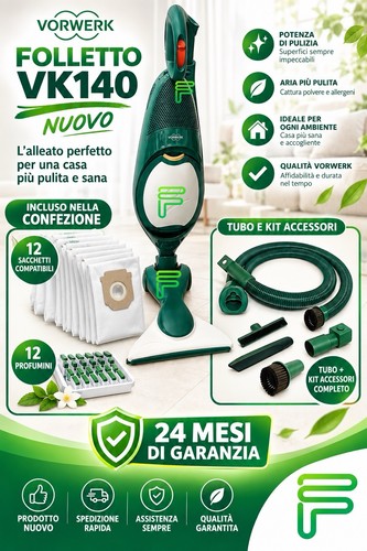 Folletto vk140 nuovo garanzia - vk140,